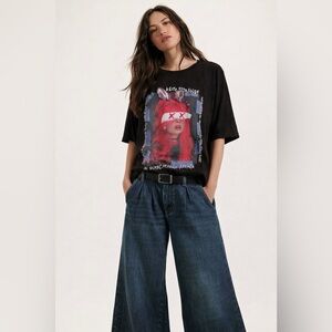 Moschino Couture Kirin Strange Black graphic T-Shirt/ statement designer T